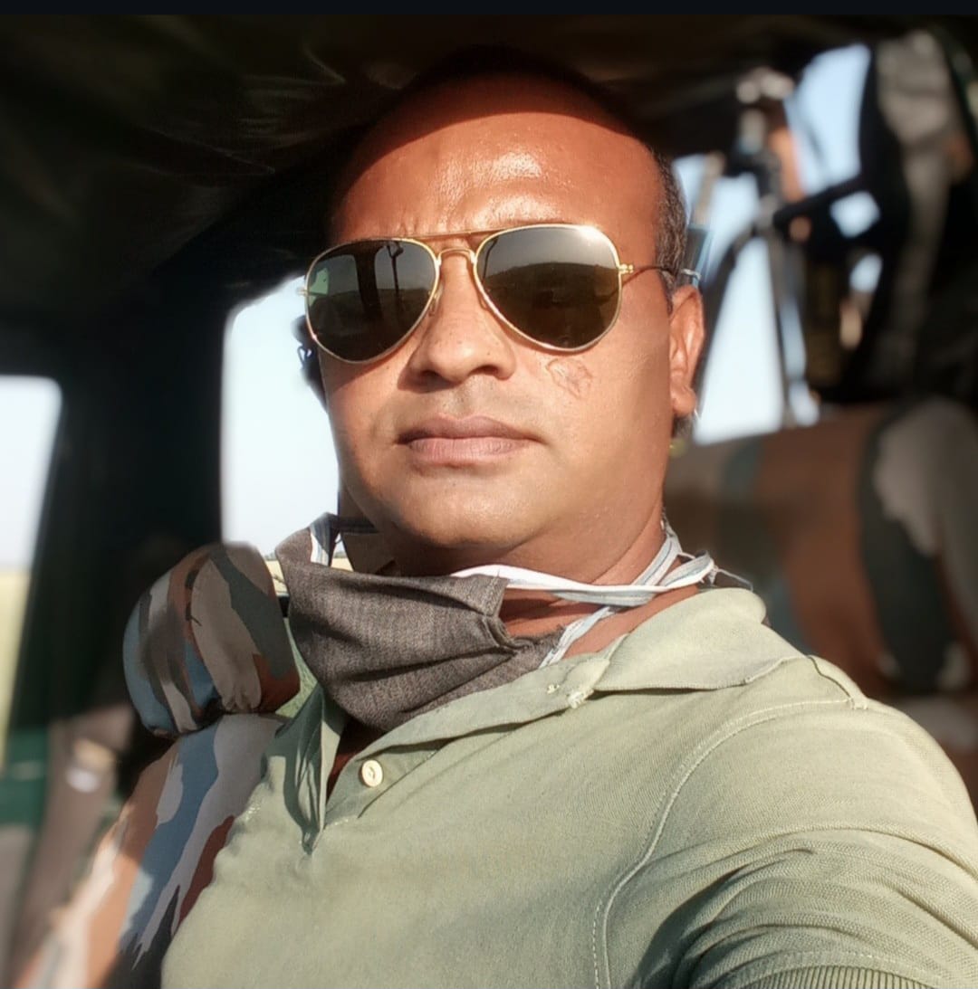 Gautam Teji in the field